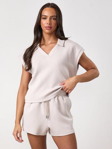 Gym King Modal Collar Tank Top, Clay, Clay