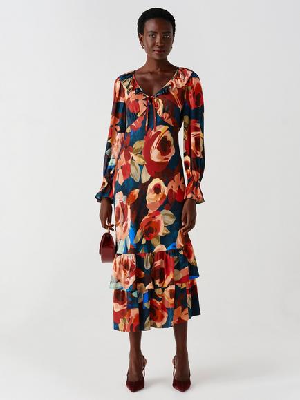 Ghost Melina Dress, Pink/Multi, Pink/Multi