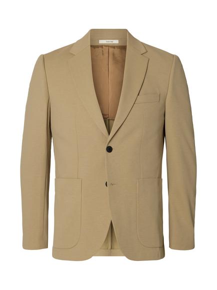 Selected Lomair Cotton Blend Suit Jacket, Dark Green, Dark Green