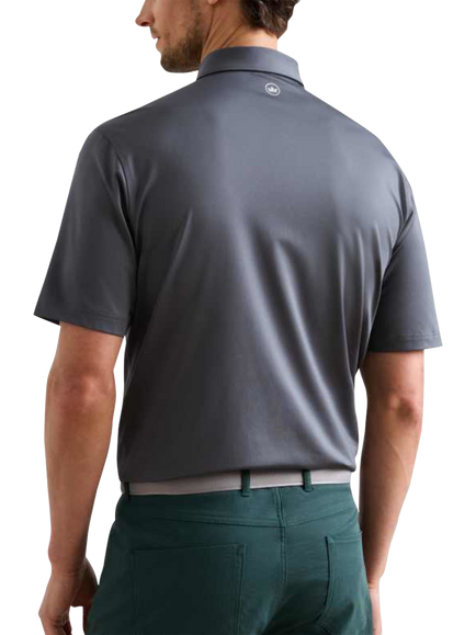 Peter Millar Solid Performance Jersey Polo Shirt - view 2, Iron