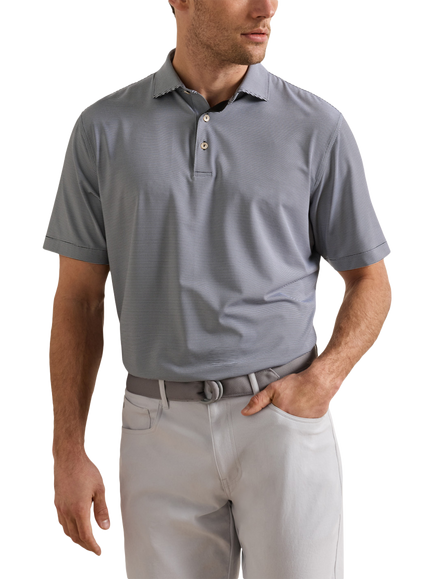 Peter Millar Regular Fit Short Sleeve Polo Shirt, Black