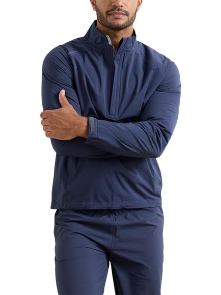 Peter Millar Shield Half Zip Jacket, Navy, Navy