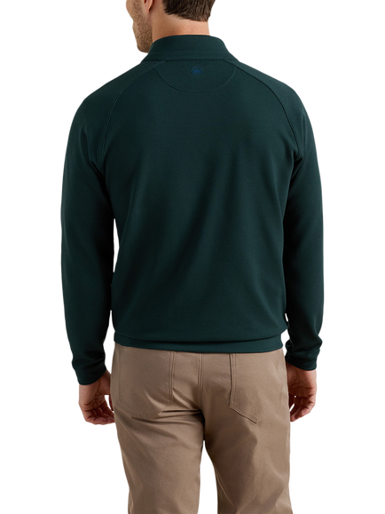 Peter Millar Quarter-Zip Track Top, Bali Blue - view 2, Pine Brook