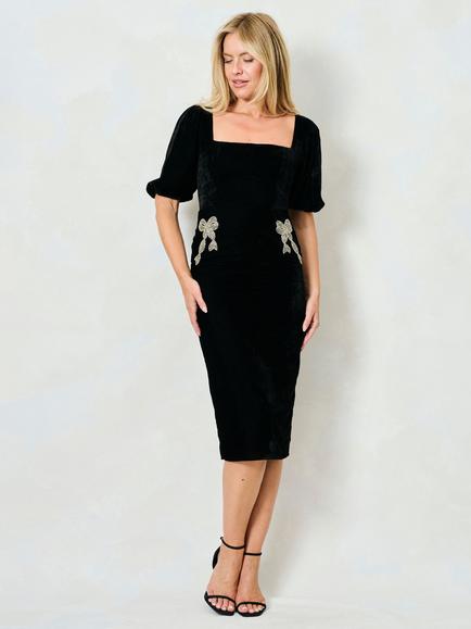 Hope & Ivy The Alba Dress, Black - view 2, Black