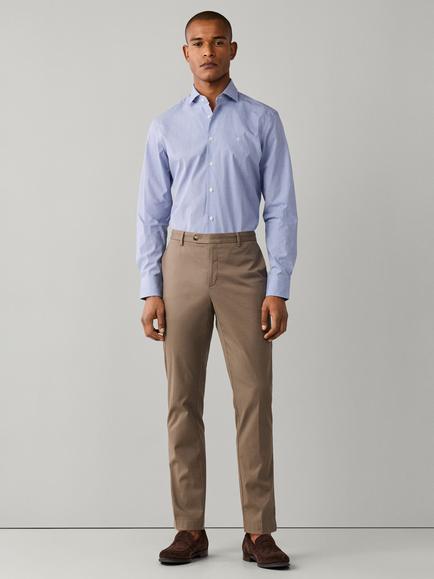 Hackett London City Gingham Cotton Tailored Fit Shirt, Navy - view 2, Navy