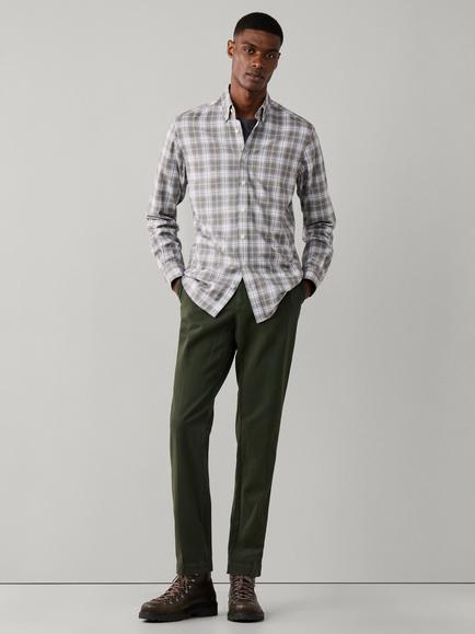 Hackett London Trail Plaid Check Cotton Regular Fit Shirt, Ash Grey - view 2, Ash Grey