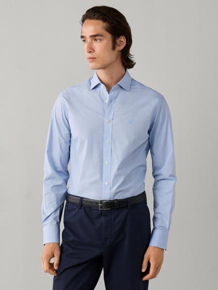 Hackett London Cotton Regular Fit Gingham Check Shirt, Light Blue, Light Blue