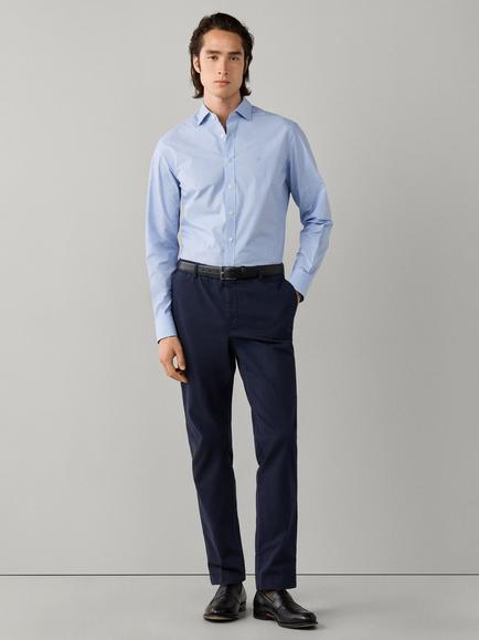 Hackett London Cotton Regular Fit Gingham Check Shirt, Light Blue - view 2, Light Blue