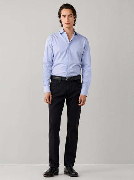 Hackett London Formal Bengal Stripe Shirt, Soho Blue - view 2, Soho Blue