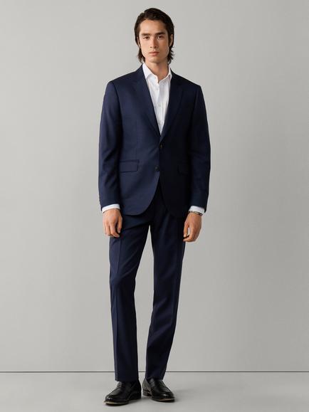 Hackett London Wool Sharkskin Suit Jacket, Navy - view 2, Navy