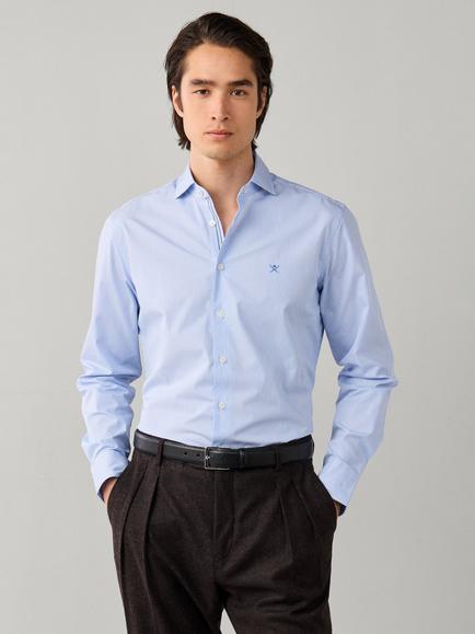 Hackett London Classic Fit Bengal Engineered Stripe Shirt, Airforce Blue, Airforce Blue