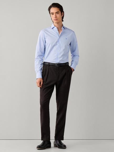 Hackett London Classic Fit Bengal Engineered Stripe Shirt, Airforce Blue - view 2, Airforce Blue