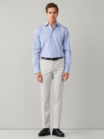 Hackett London City Shadow Stripe Shirt - view 2, Oxblood Red