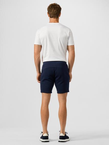 Hackett London HS Luxe Cotton Blend Lounge Shorts, Navy - view 2, Navy