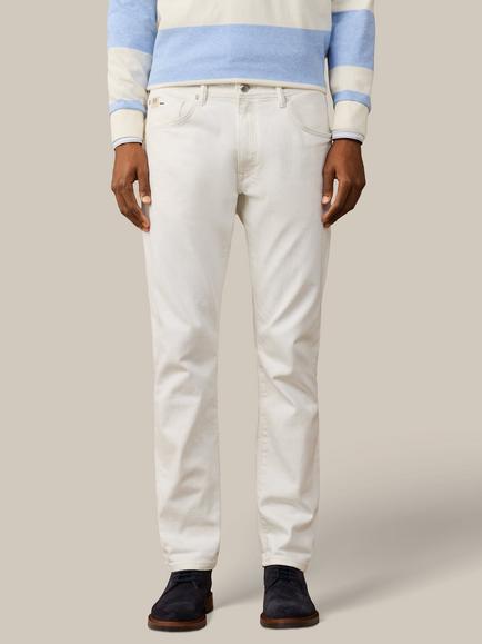 Hackett London Newburg Regular Fit Jeans, Ecru White, Ecru White