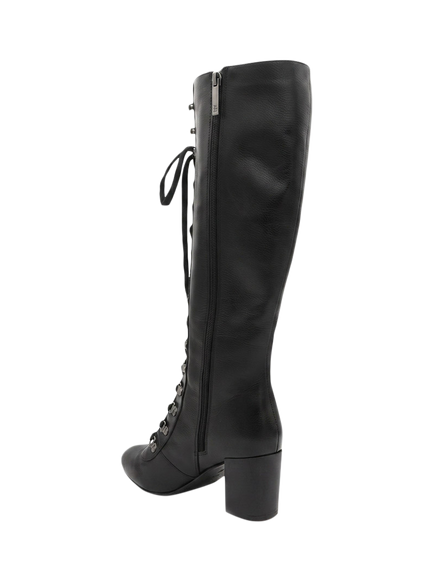 Jones Bootmaker Lianalong Leather Calf Boots, Black - view 2, Black