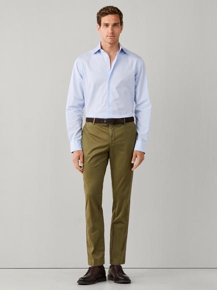 Hackett London City Awning Stripe Shirt, Light Blue - view 2, Light Blue