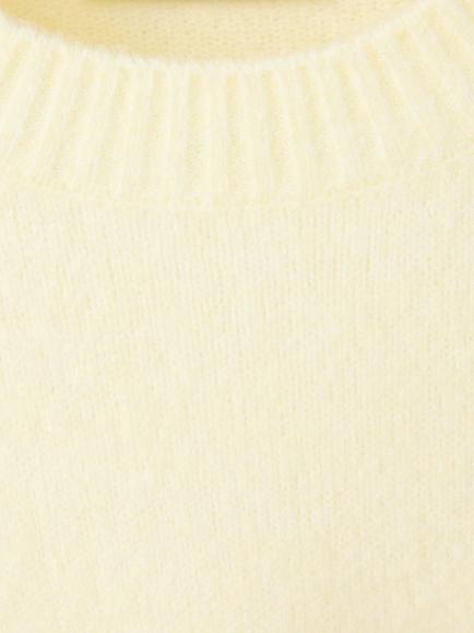Mango Relaxed Crew Neck Knit Jumper, Pastel Yellow - view 2, Pastel Yellow