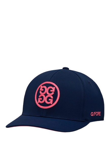 G/FORE Men's Golf Cap, Twilight/Ko-pink