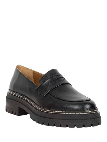 Bobbies Amalia Leather Loafers, Passion Black - view 2, Passion Black