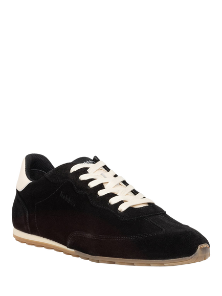 Bobbies Kimi Suede Lace Up Trainers - view 2, Black