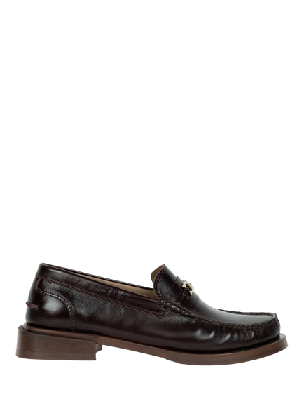 Bobbies Nicky Leather Horsebit Loafers, Espresso, Espresso