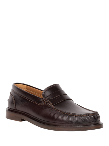 Bobbies Jessie Leather Loafers, Bison - view 2, Bison