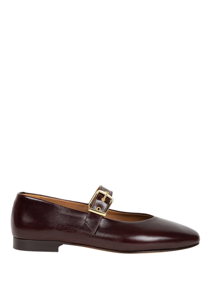 Bobbies Mado Leather Mary Janes, Cabernet, Cabernet