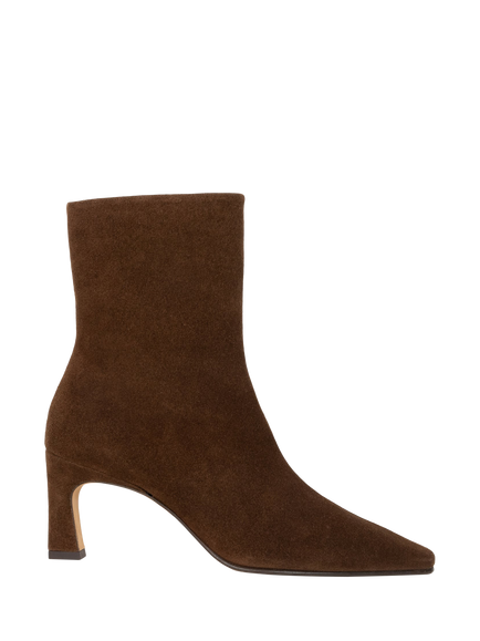 Bobbies Émilie Suede Block Heel Ankle Boots, Rockies Brown, Rockies Brown