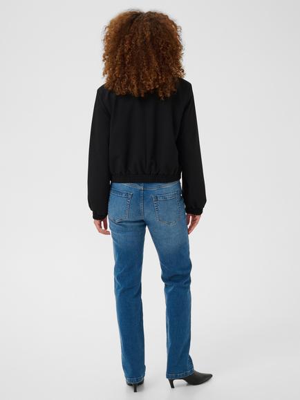 KAFFE Kasakura Cropped Bomber Jacket, Black Deep - view 2, Black Deep
