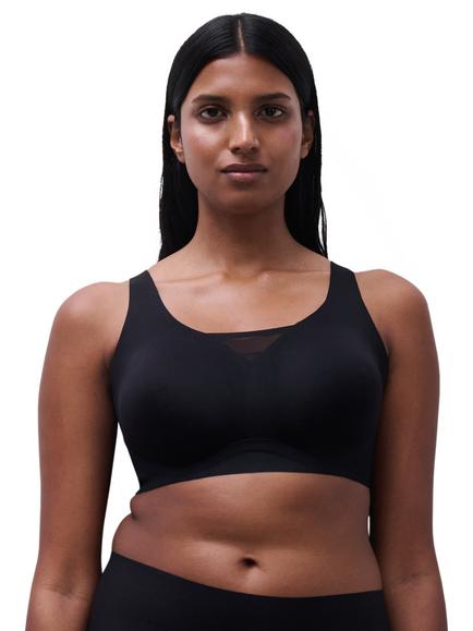 Chantelle Defi Support Non-Wired Bra, Black, Black