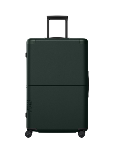 July Checked Plus 77cm Expandable 4-Wheel Suitcase, 120L, Forest