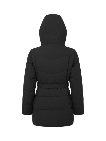 Bosideng Premium Extreme Short Goose Down Belted Jacket - view 2, Black