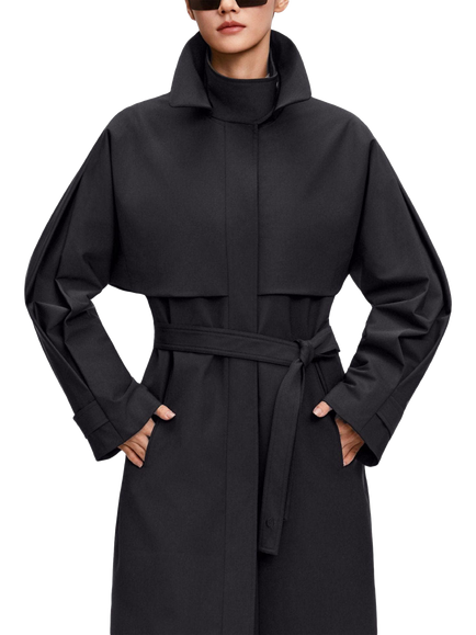 Bosideng Full Length Goose Down Trench Coat, Black