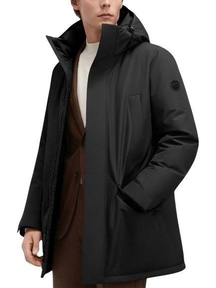 Bosideng Urban Mid-Length Goose Down Jacket, Black - view 2, Black