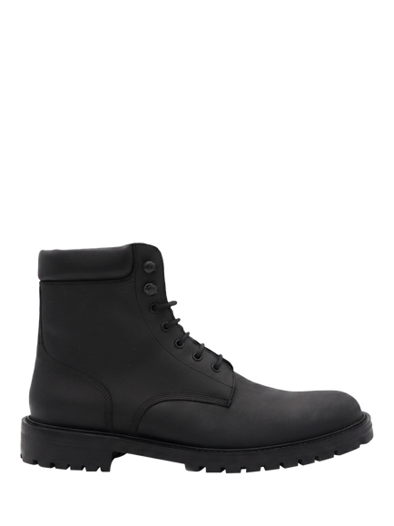Jones Bootmaker Dalmazio Leather Lace Up Boots, Black
