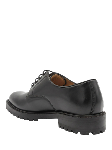 Jones Bootmaker Langston Leather Derby Shoes - view 2, Black