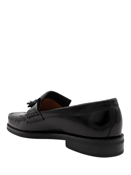Jones Bootmaker Quavon Leather Loafers - view 2, Black