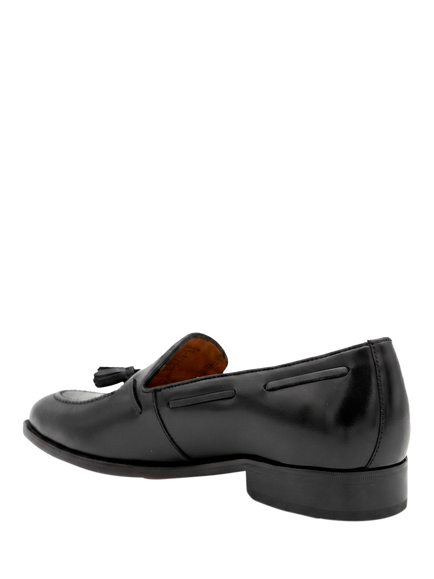 Jones Bootmaker Rolando Leather Loafers, Black - view 2, Black