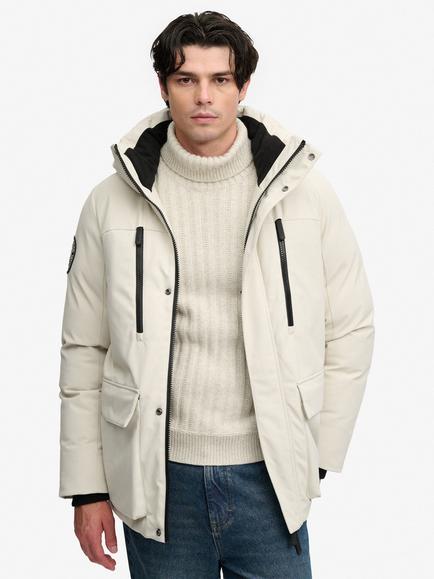 Superdry City Parka Jacket, Climbing Chalk, Climbing Chalk