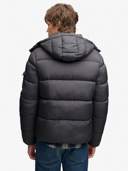 Superdry Puffer Jacket, Iron Smoke Grey - view 2, Iron Smoke Grey