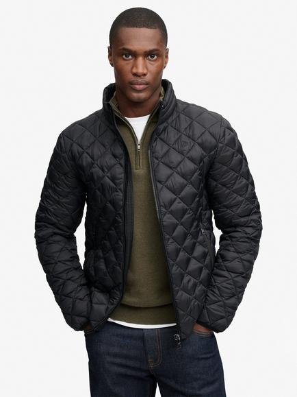 Superdry Diamond Quilt Fuji Puffer Jacket, Jet Black, Jet Black