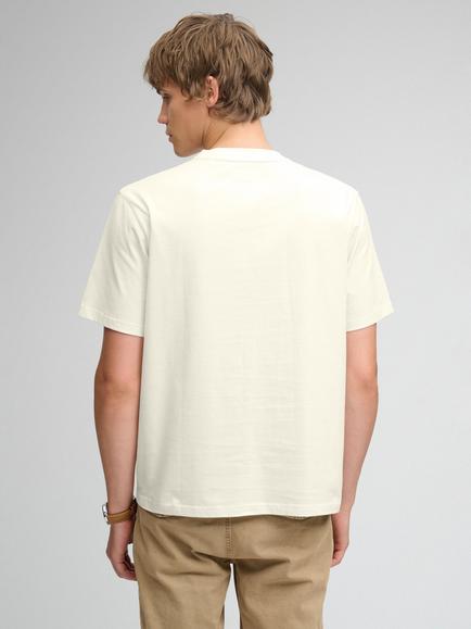 Superdry Trade Cotton Graphic Crew Neck T-Shirt, Cream - view 2, Cream