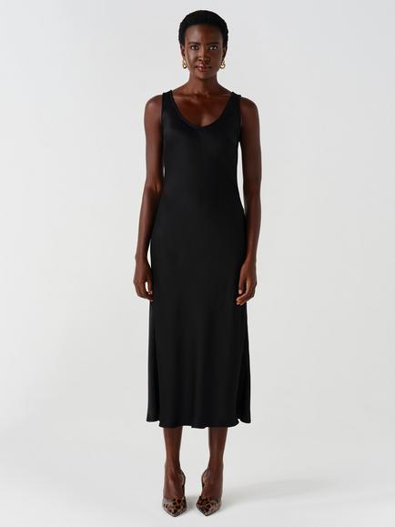 Ghost Palm Dress, Black, Black