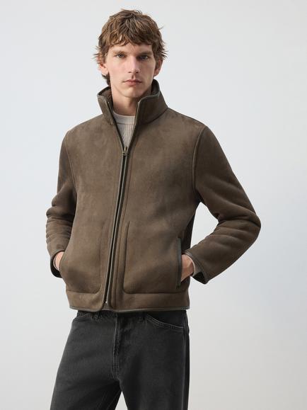 Mango Aviator Jacket, Olive, Olive