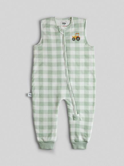 JoJo Maman Bébé Tractor Sleep Snuggler, 1.5 Tog, Green, Green
