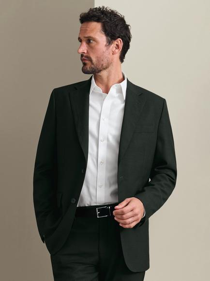 Charles Tyrwhitt Slim Fit Ultimate Performance Suit Jacket, Forest Green - view 2, Forest Green