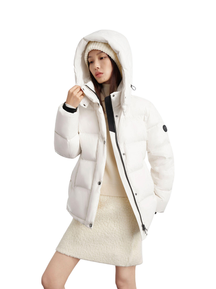 Bosideng Puff Short Goose Down Jacket - view 2, Pearl Dust