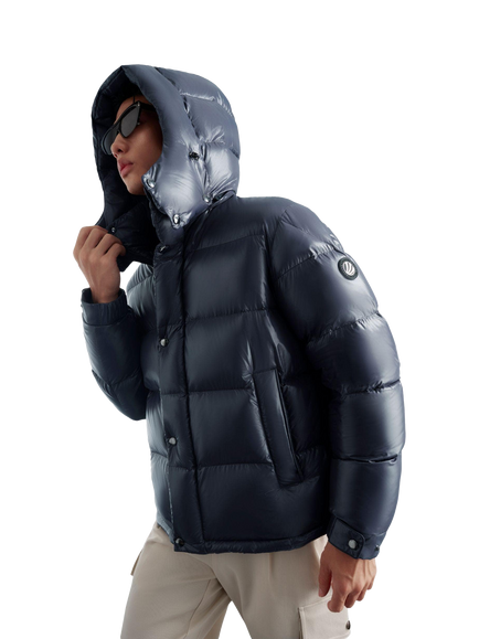 Bosideng Puff Short Goose Down Jacket - view 2, Gentleman Blue