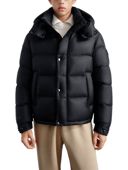 Bosideng Puff Short Goose Down Jacket, Coal